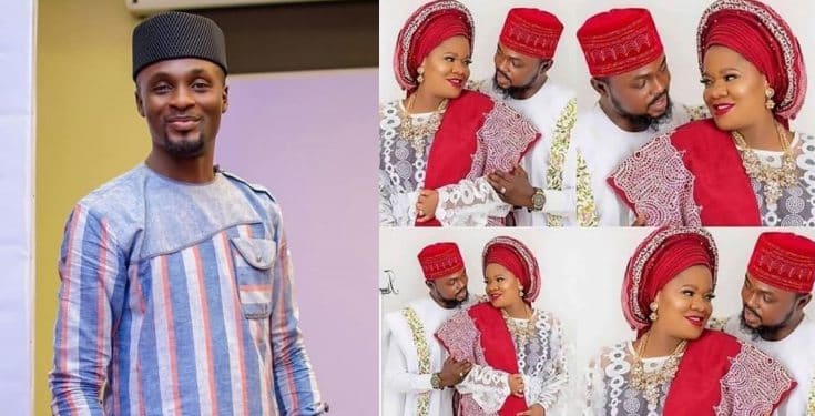 Toyin Abraham's ex-husband, Adeniyi Johnson congratulates her on the arrival of her baby