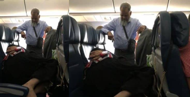 Man stands for 6 hours on flight so his wife can sleep