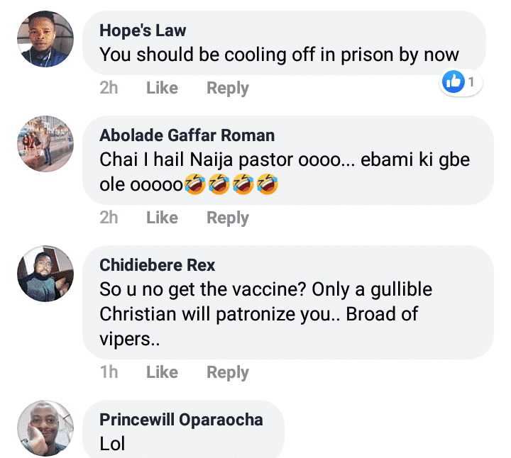 Nigerians react as pastor begins sale of Covid-19 prevention oil for $100 (N36k)