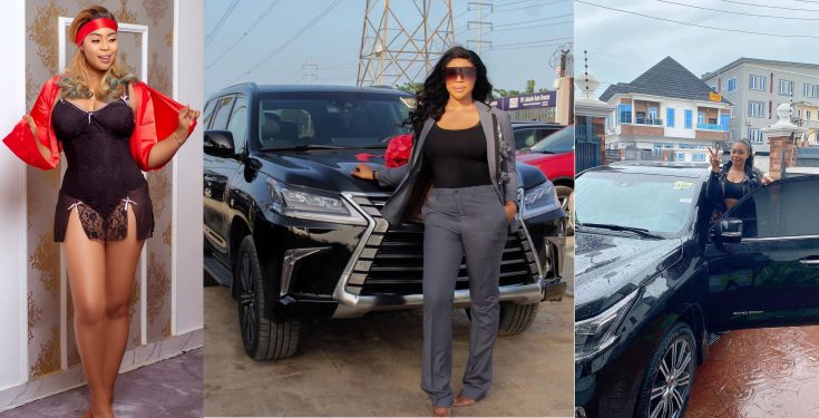 Actress Mimi Orjiekwe gets a brand new Lexus SUV (photos)