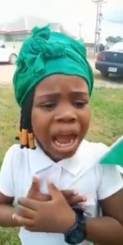 "I am Nigeria I need help" - Little girl
