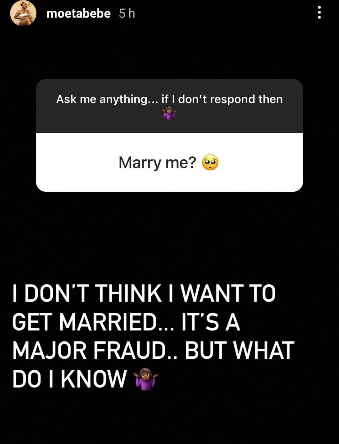 Moet Abebe marriage fraud