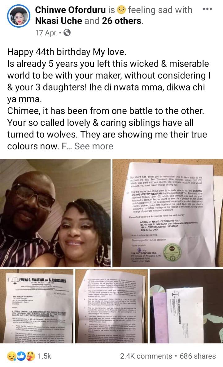 Chinwe oforduru ordeal in-laws