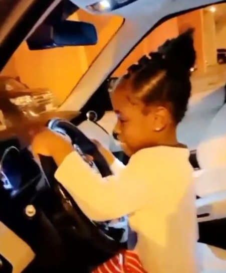 Davido gifts daughter, Imade brand new Range Rover ahead of 6th birthday (Video)