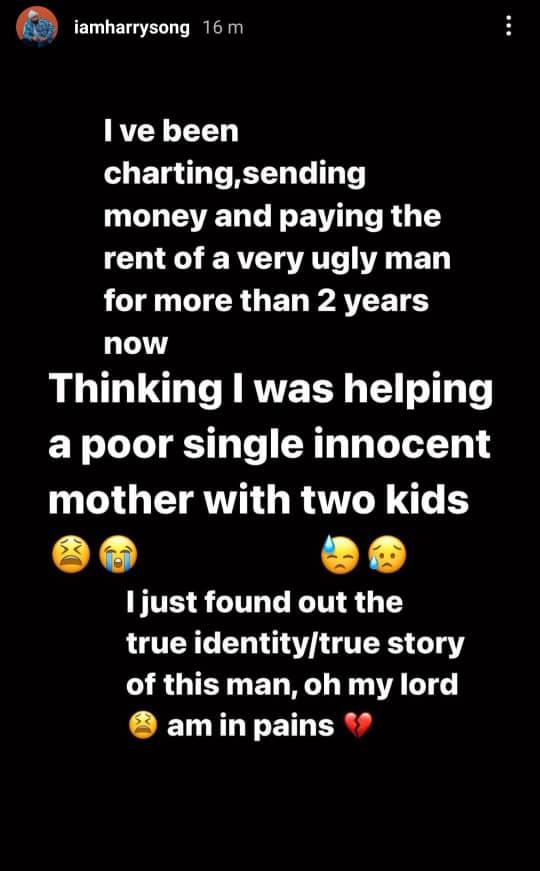 Harrysong duped single mother