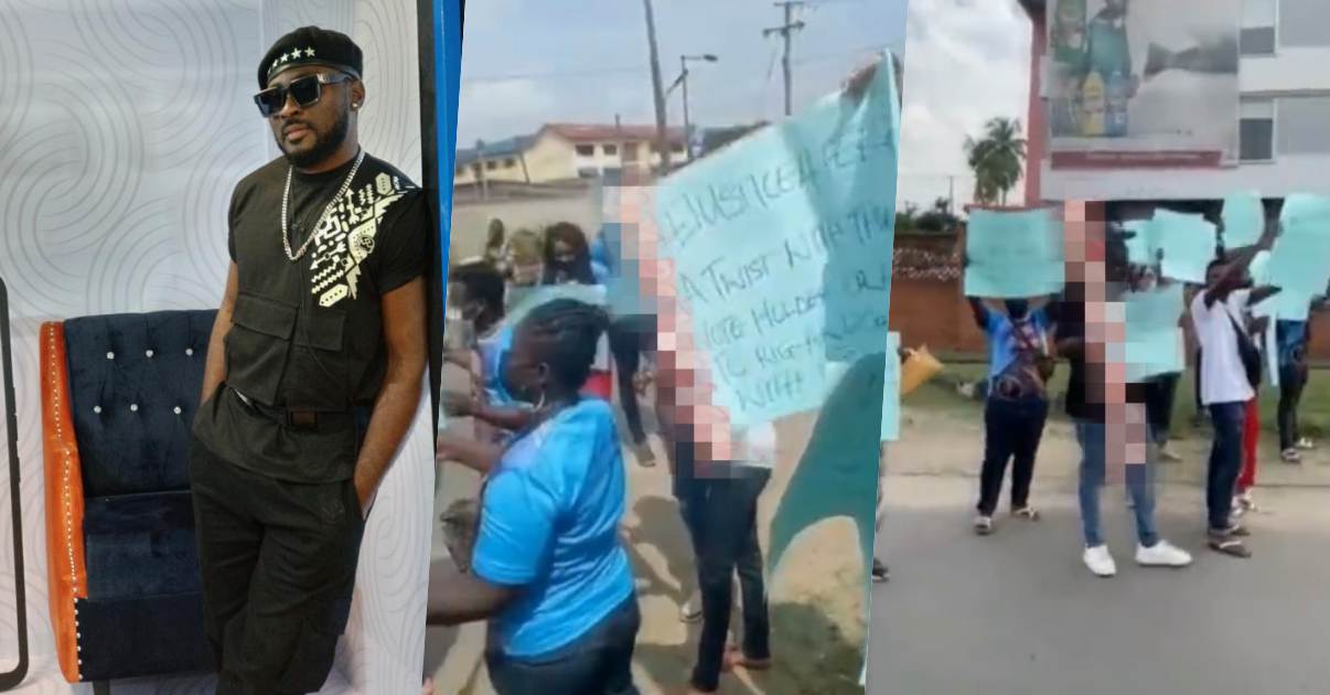 #BBNaija: Pere's fans storm Lagos to protest finale twist, vote rig (Video)