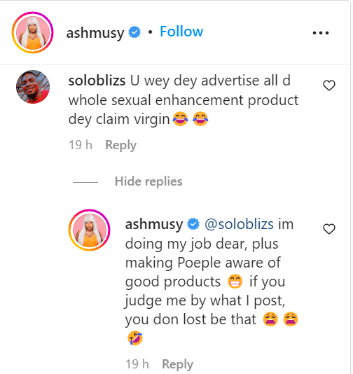 I promised myself to remain a virgin till marriage - Skit maker Ashmusy reveals why she kept her virginity intact