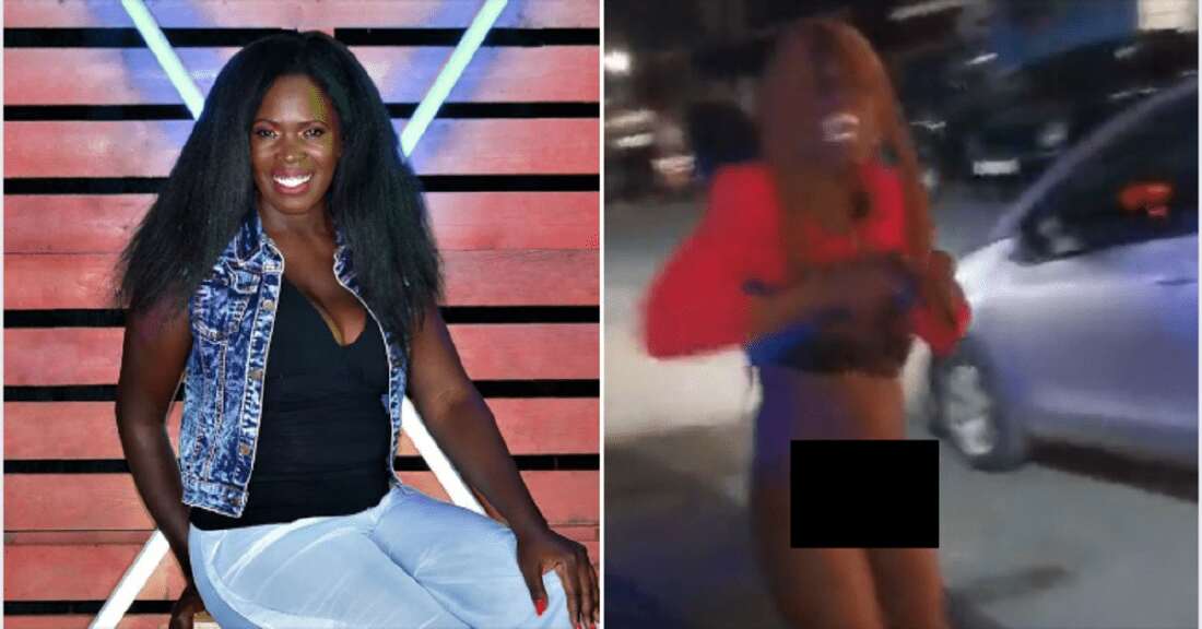 Singer Mercy Atis of 'I don't give a damn' fame strips naked as police raid a brothel she owns