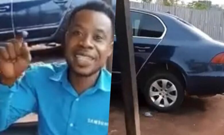 Man vows to give up his his car to his friend if Peter Obi wins election (Video)