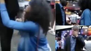 Lady makes a scene as alleged boyfriend of 6 years refused her proposal (Video)