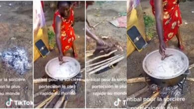 Lady exposes items Mama Put seller buried where she cooks her food