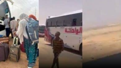 Nigerians Sudan laments bus stop middle nowhere drivers