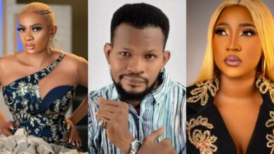 "This is insensitive" - Uche Maduagwu chides Judy Austin for posting about May Edochie's son's death