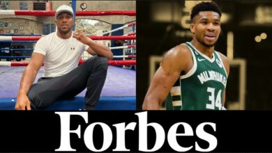 Forbes List: Two Nigerians, Anthony Joshua and Giannis feature on 50 highest-paid athletes in the world