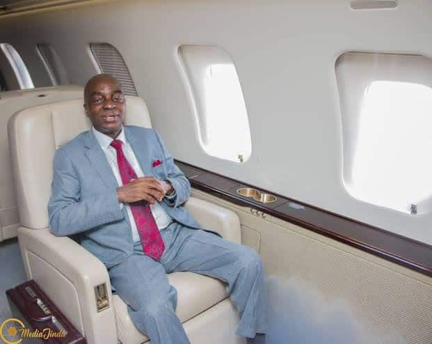 Bishop Oyedepo finally reveals why he has a fleet of private jets