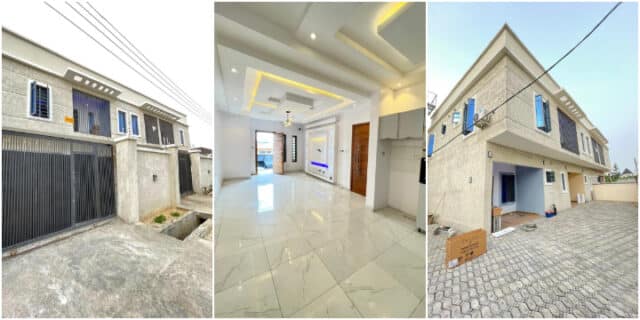 "Pay N1.5 m only, and it's all yours" - Lady posts photos of big house for sale on Twitter, Photos cause buzz
