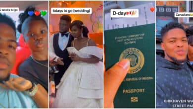 Young couple over the moon as they get married, move to Canada in just 3 Months, shares every part of their journey (Video)