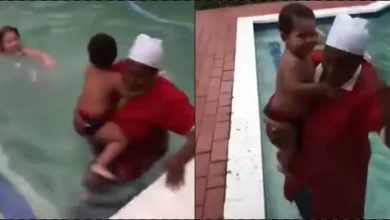 Housemaid who cannot swim dives into pool to save boss's child, receives accolades