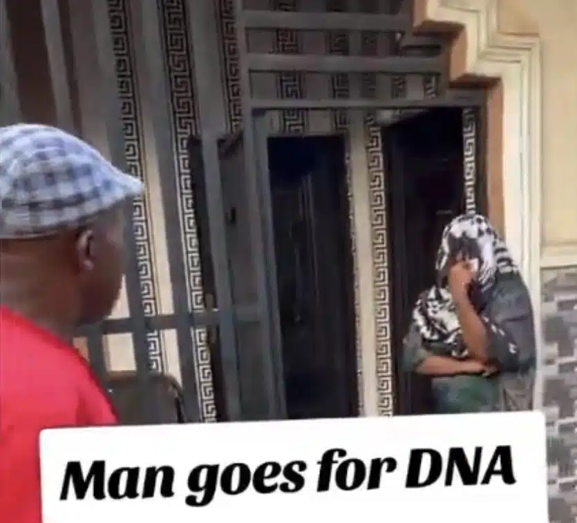 Nigerian man raises hell on his wife after DNA test reveals he’s not the father of his two kids 