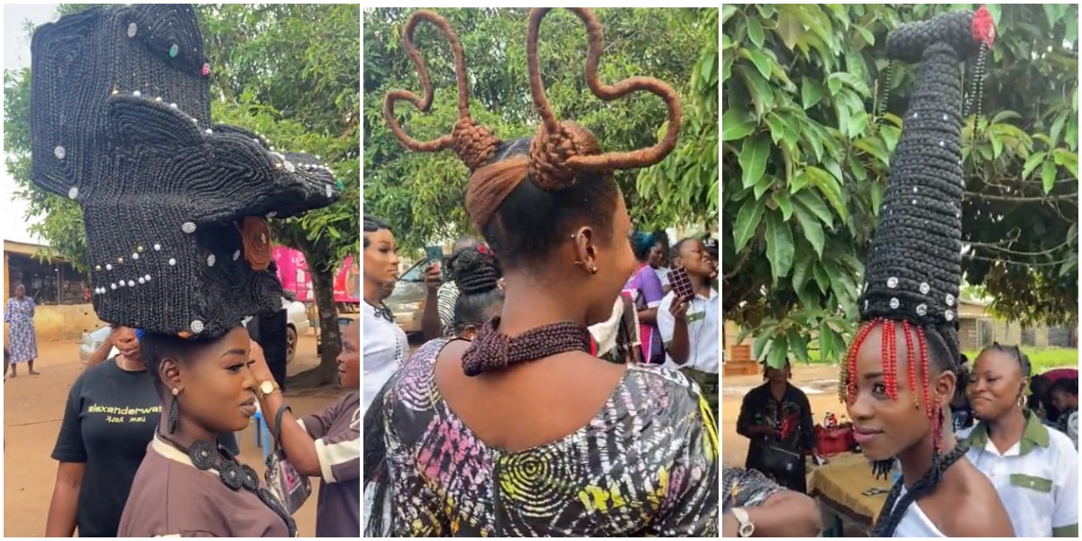 "It took me 5 days to make" - Hairstylists hold general meeting, flaunt collection of mind-blowing hairstyles