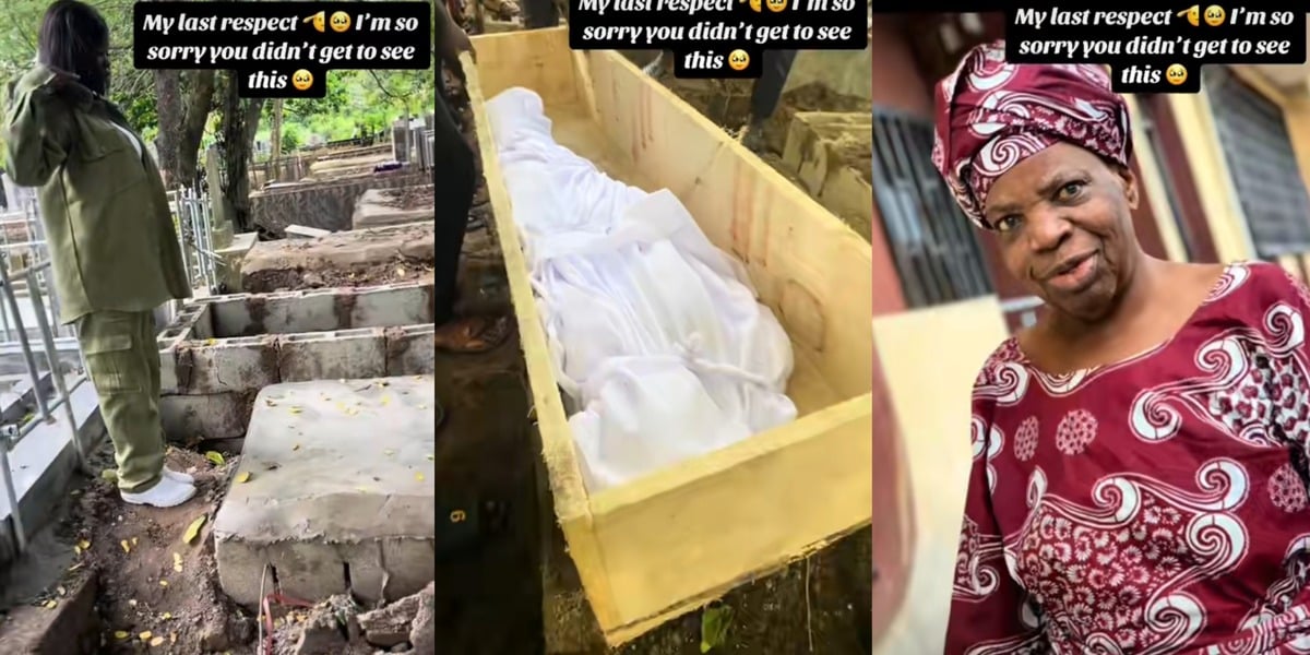 Youth corper late mother's burial ground NYSC last respects