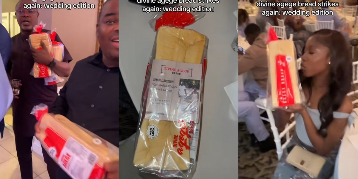 Nigerian family surprises wedding guests with agege bread souvenirs