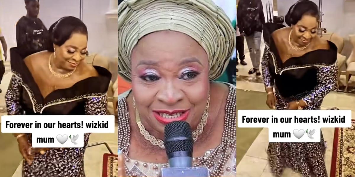 Throwback video of Wizkid's late mum, Mrs. Dolapo Balogun dancing excitedly during her birthday celebration