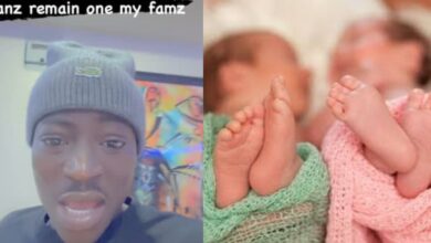 DJ Chicken celebrates as his wife delivers twins in the UK