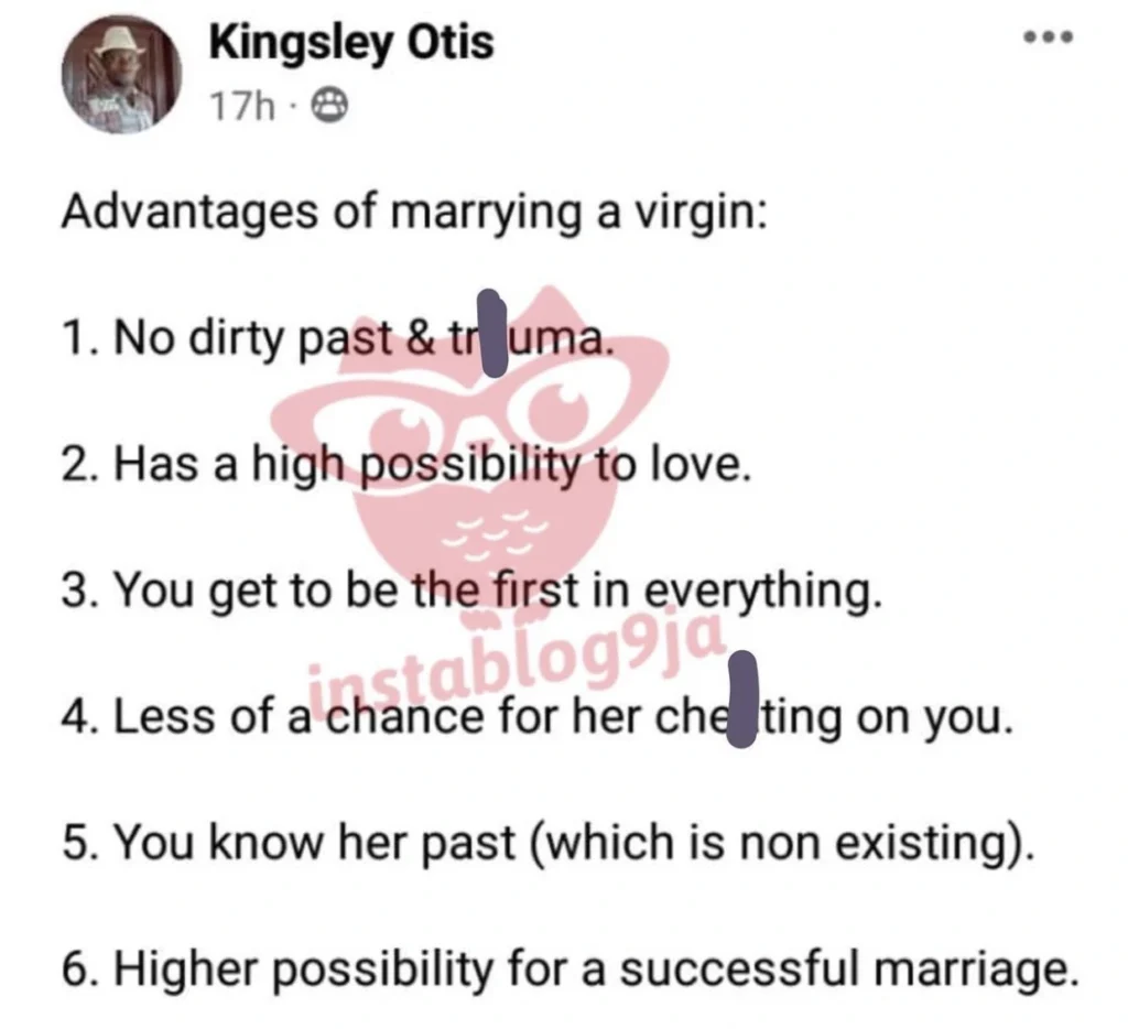 Alibaba floors man who claims marrying a virgin equals to a successful marriage 