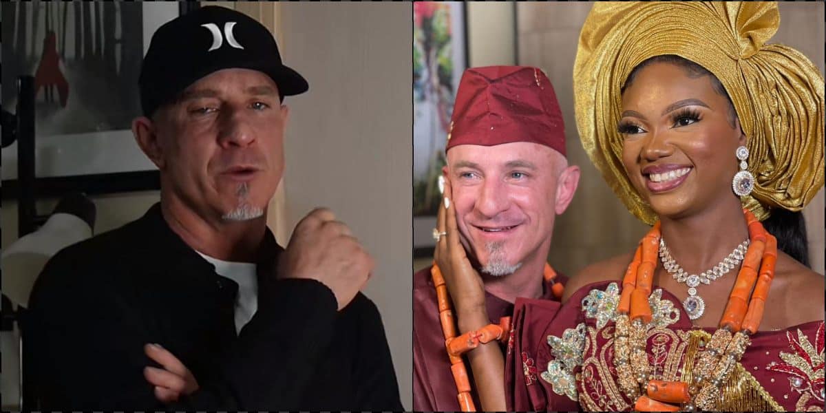 Caucasian man married to a Nigerian woman shares hilarious experience