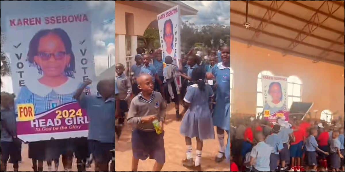 Adorable clip of primary school students campaigning for election of Head Girl