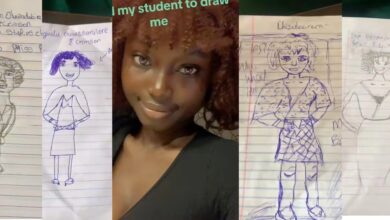 "Sincerely, David tried" - Internet reacts to students' funny portraits of their teacher during a classroom assignment