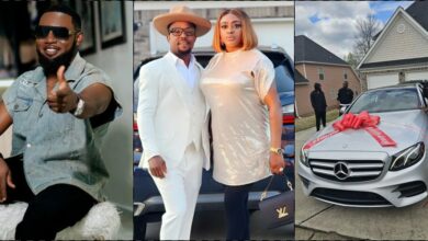 Ayo Makun teases sister for gifting husband new car