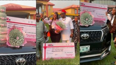 Lady gets N5M, money bouquet, other from boyfriend on sign-out day