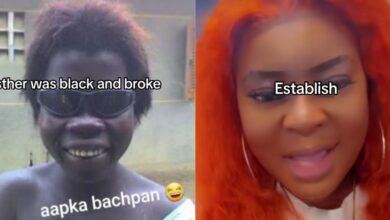 Nigerian lady joins viral challenge 'Esther was black and broke,' shares before and after photos 