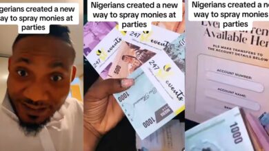 Nigerians find creative way to spray money at parties, clubs amid EFCC crackdown on naira abusers