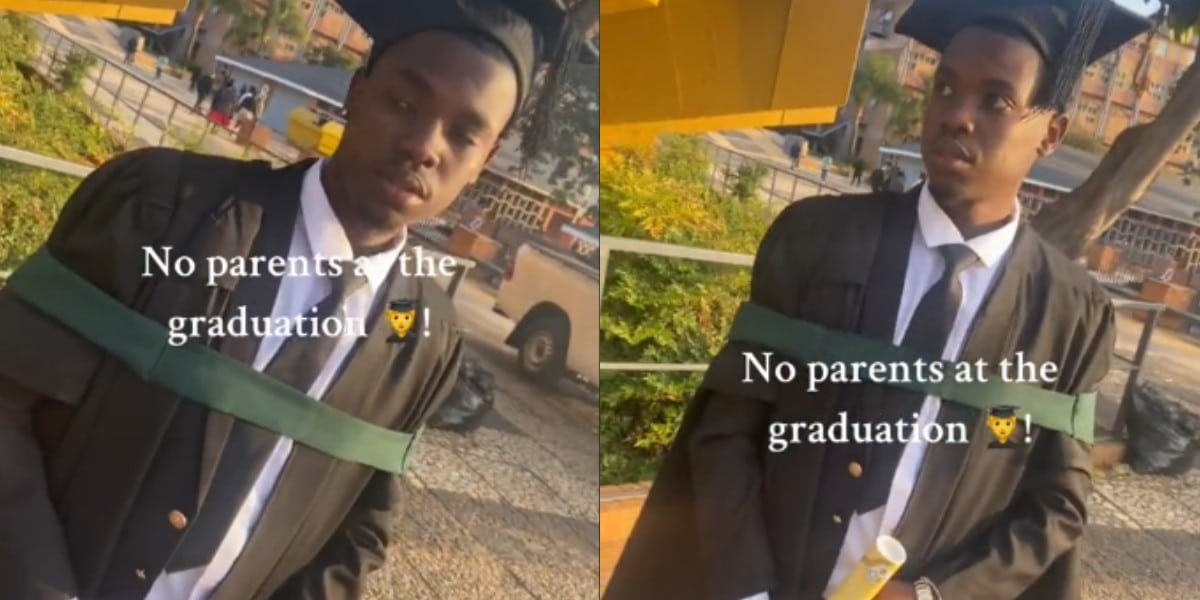 graudate student parents graduation sad
