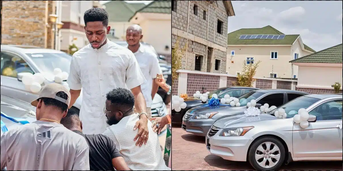 Moses Bliss surprises team with three new cars