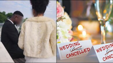 couple wedding cancels church pregnant test positive